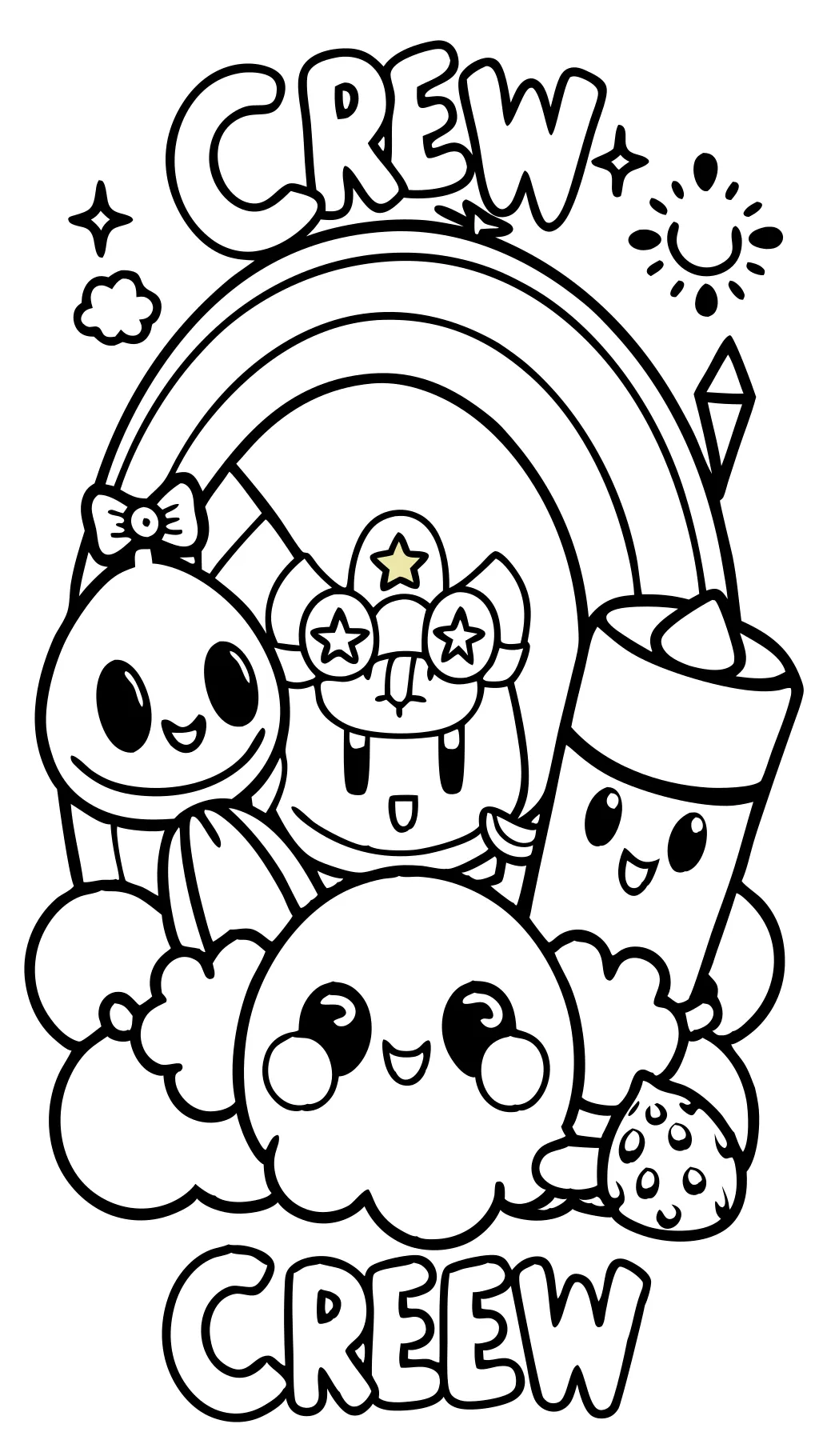 color crew coloring pages